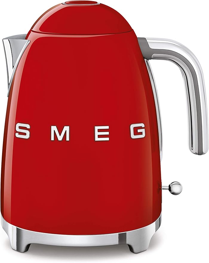 Amazon.com: SMEG 50s Retro Style Electric Water Kettle with Automatic Shutoff, Removable Base, and Water Indicator, KLF03RDUS, Red: Home & Kitchen