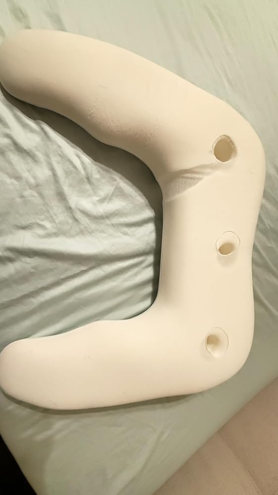 SAHEYER Side Sleeper Pillow for Shoulder Pain, U-Shaped Body Pillow for Adults, Contoured Support Shredded Memory Foam Pillow for Neck, Back, Arm Pain Relief with Removable Washable Cover (25.6 Inch