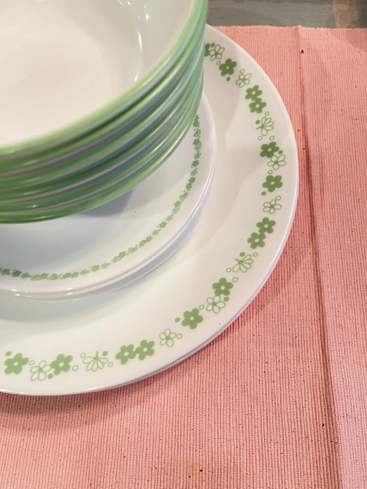 Corelle Vitrelle 18 Piece Glass Dinnerware Sets, Service for 6, Triple Layer Chip & Crack Resistant Glass Plate and Bowl Sets, Wildflower