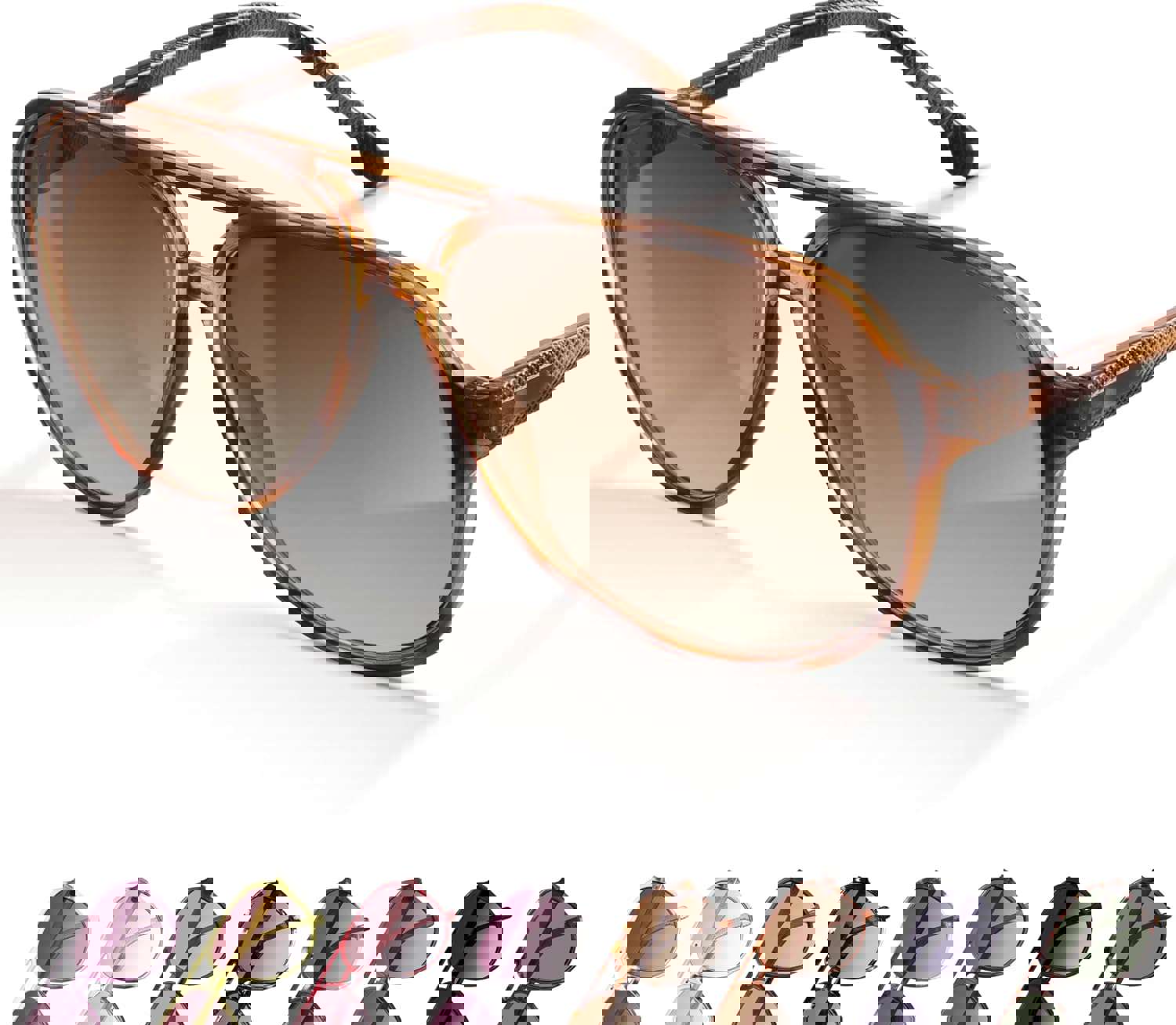 livho Trendy Polarized Aviator Sunglasses Women Men, Retro Sun Glasses for Women Men 2025, Oversized UV Protection Shades