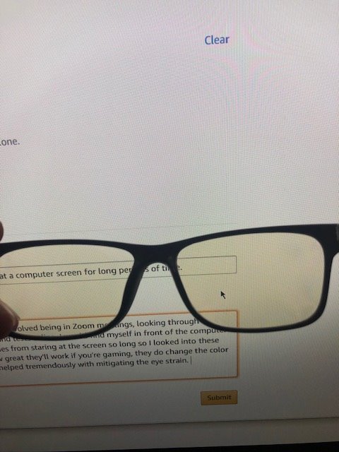 ANYLUV Blue Light Glasses for Men/Women, Lightweight Blue Light Blocking Glasses, Anti-Eye Strain Computer Glasses for Gaming