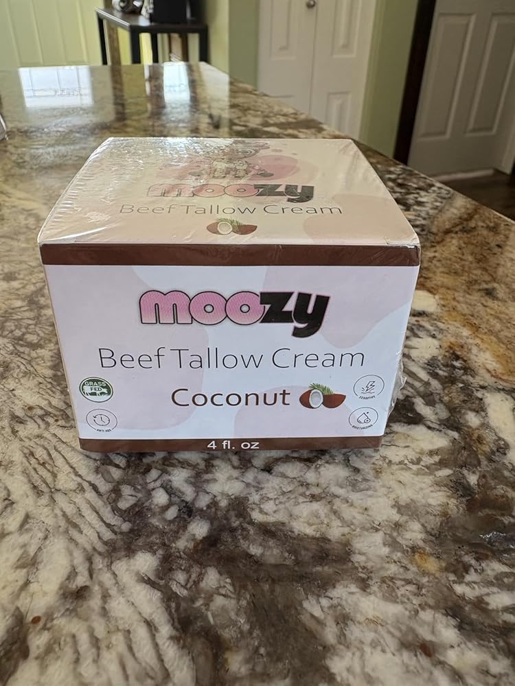 Beef Tallow Moisturizer - Whipped Skin & Face Care For Eczema, Grass Fed Organic Based Cream, Supplies Hydration With Lotion On Hand & Facial & Body, Pure Halal Fat Skincare For Wrinkles