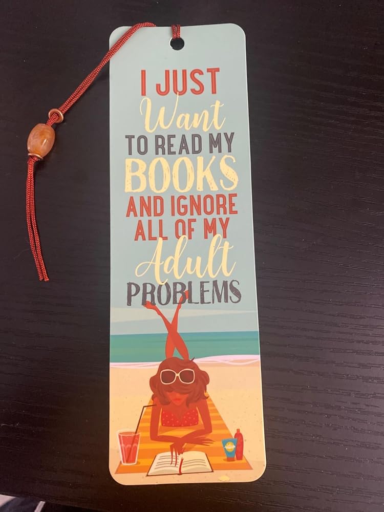 Just Want to Read Beaded Bookmark