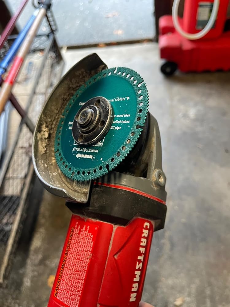 5 Pack Indestructible Disc for Angle Grinder 7/8'', 4 Inch Arbor Angle Grinder Diamond Cutting Disc, Multifunctional Circular Saw Blades for Ceramic Tile Glass Metal Wood Cutting