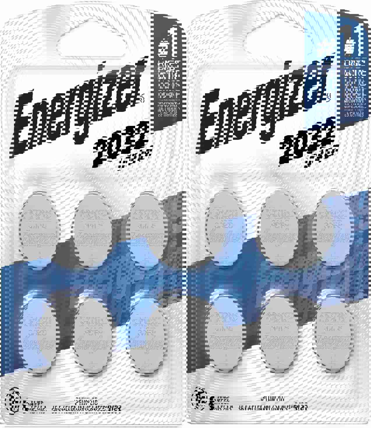 Energizer 2032 Batteries (6 Pack), 3V Lithium Coin Batteries