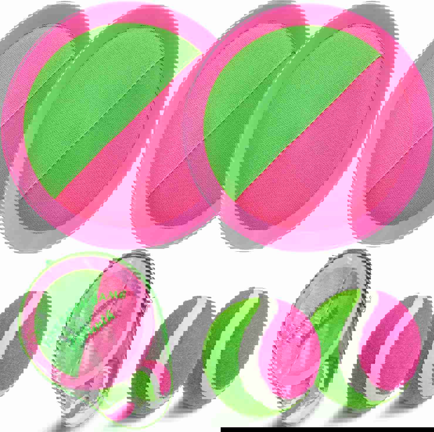 Jalunth Ball Catch Set Game Toss Paddle - Beach Toys Back Yard Pool Outdoor Lawn Games Backyard Camping Sticky Mitts Age 3 4 5 6 7 8 9 10 11 12 Years Old Boys Girls Kids Adults Family Easter Gifts