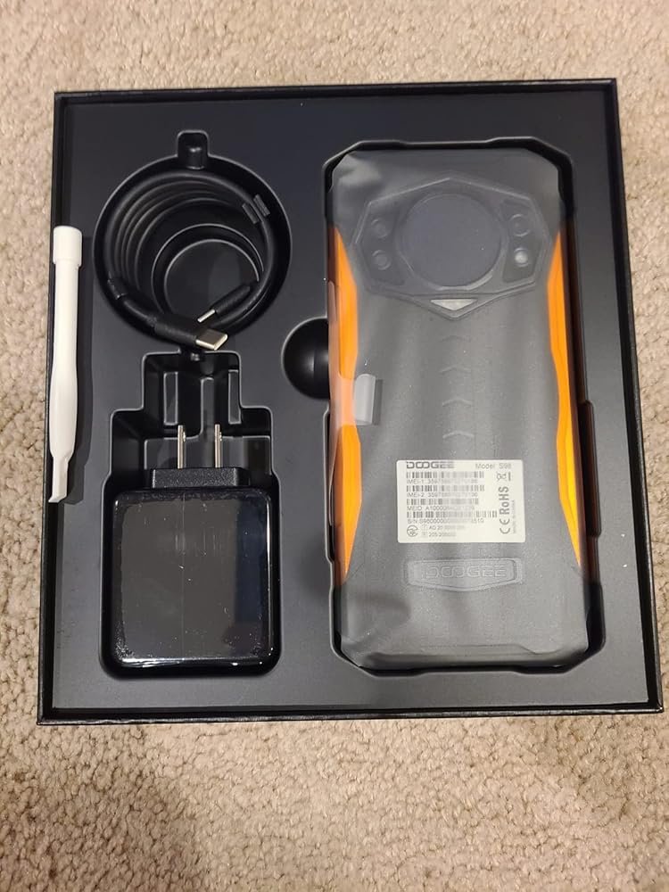 DOOGEE DK10 5G Rugged Mobile Phone 32GB + 512GB, Unlocked Cell Phone 2.5K AMOLED 6.67" FHD+ 120Hz Dimensity 8020, Rugged Smartphone with 64+50+50+16MP Camera, 120W Flash Charging, NFC/Side Fingerprint