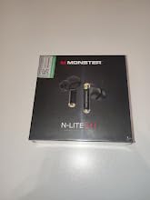 Monster N-Lite 211 Wireless Earbuds, Bluetooth 5.4 Stereo Headphones with Noise-Cancelling Mic and LED Display, Built-in Mic for Clear Calls, Waterproof Design for Sports