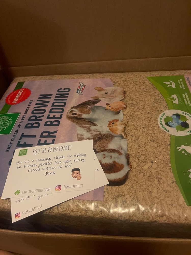 Small Pet Select Premium Small Animal Bedding, Natural Soft Paper Bedding for Small Indoor and Outdoor Pets, Made in USA, 56 L Pack