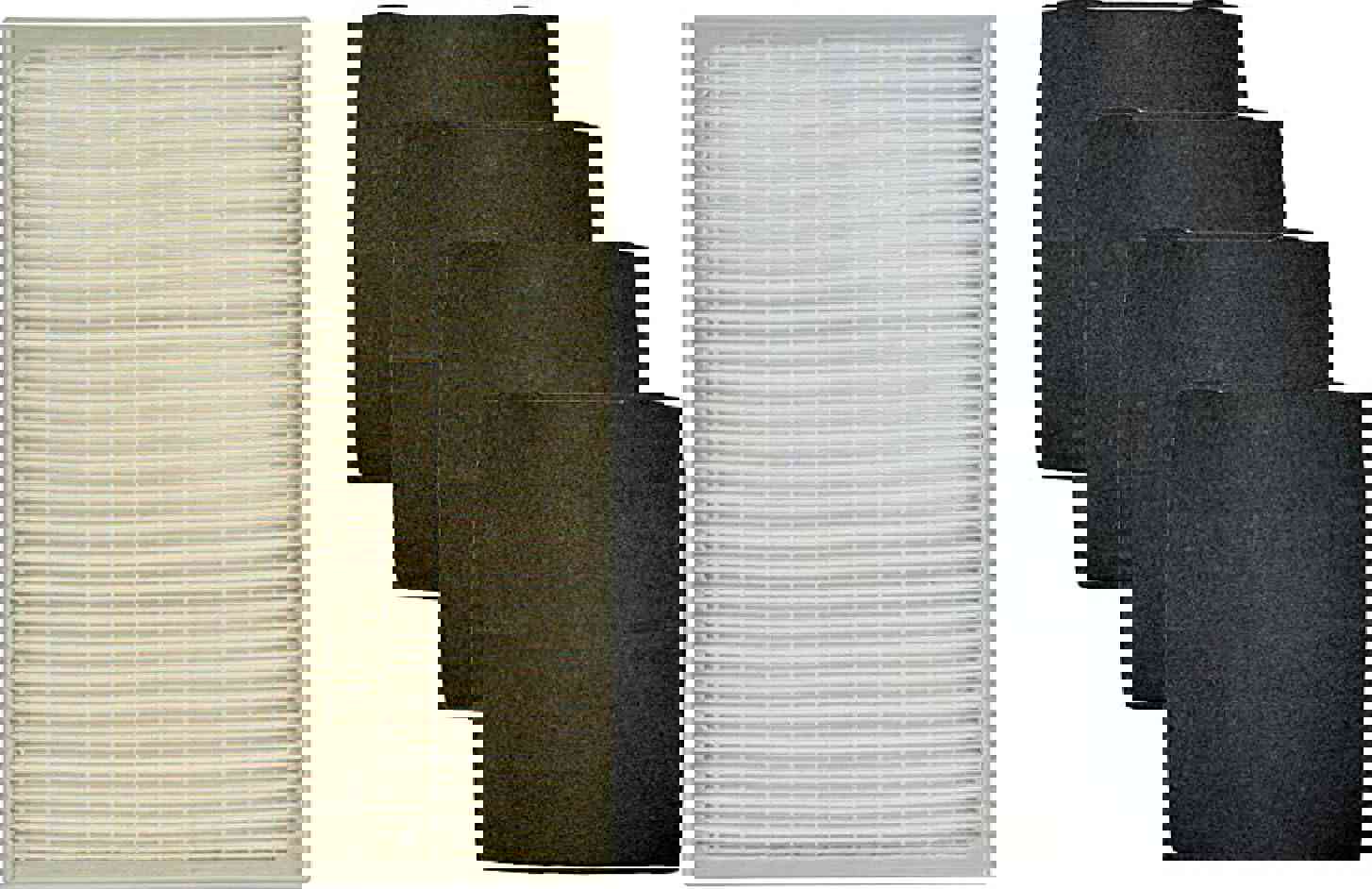 Nispira True HEPA Filter (Small) with 4 Pre-Carbon Filters Compatible with Whirlpool Whispure Air Purifier Models AP150, AP250, AP25030K, APR25530L, APR25130L; Compared to Part # 1183051 1183051K