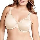 Bali Live It Up Underwire Bra, Seamless Shapewear Bra with Cushioned Straps, Full-Coverage T-Shirt Bra for Everyday Wear
