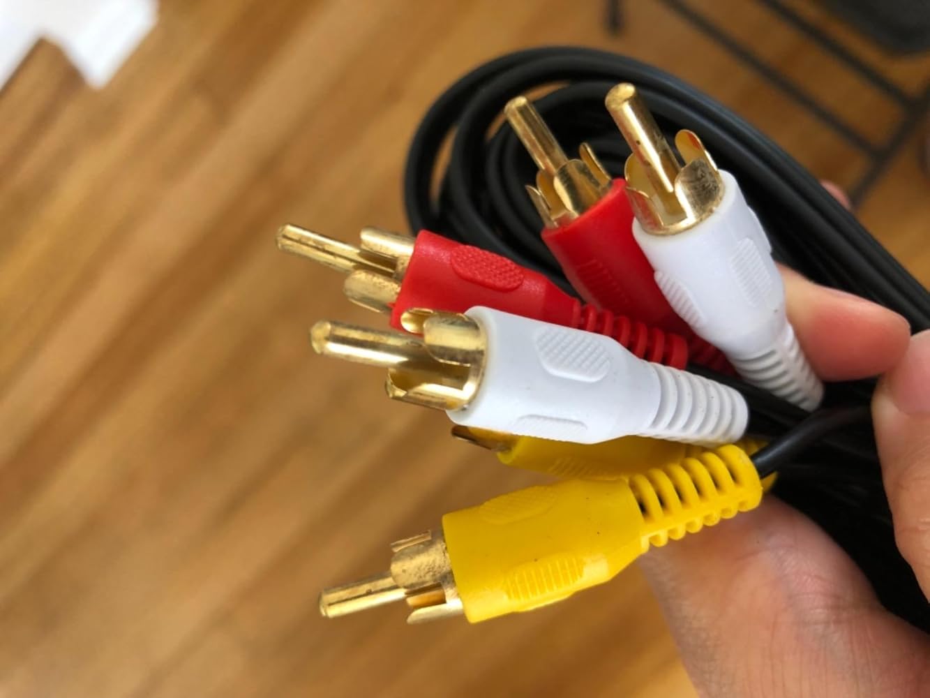 iMBAPrice 6 Feet 3RCA to 3RCA Audio and Video Cable - Gold Plated Male to Male Composite AV Cable for TV Set Top Box, Speaker, Amplifier, DVD Player and More