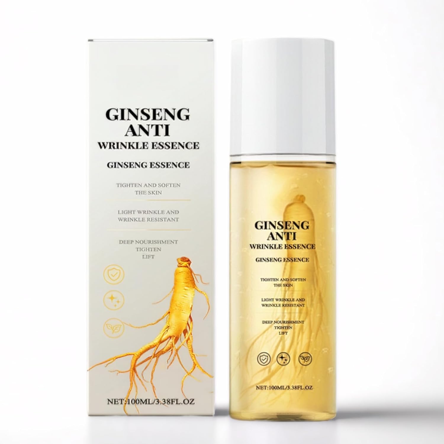 Natural Ginseng Anti Aging Hydrating Essence Water, Ginseng Extract Anti Wrinkle Serum, Ginseng Serum Water for All Skin Types (1pcs)