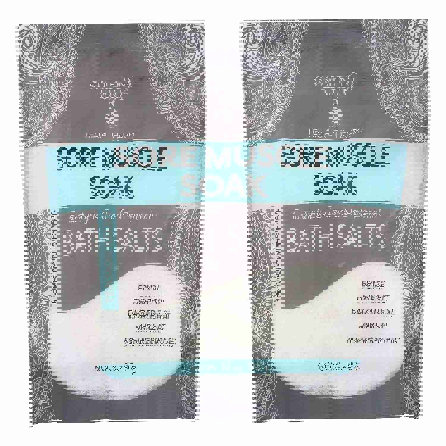 Soothing Touch Bath Salts, Muscle Soak, 32 Ounce