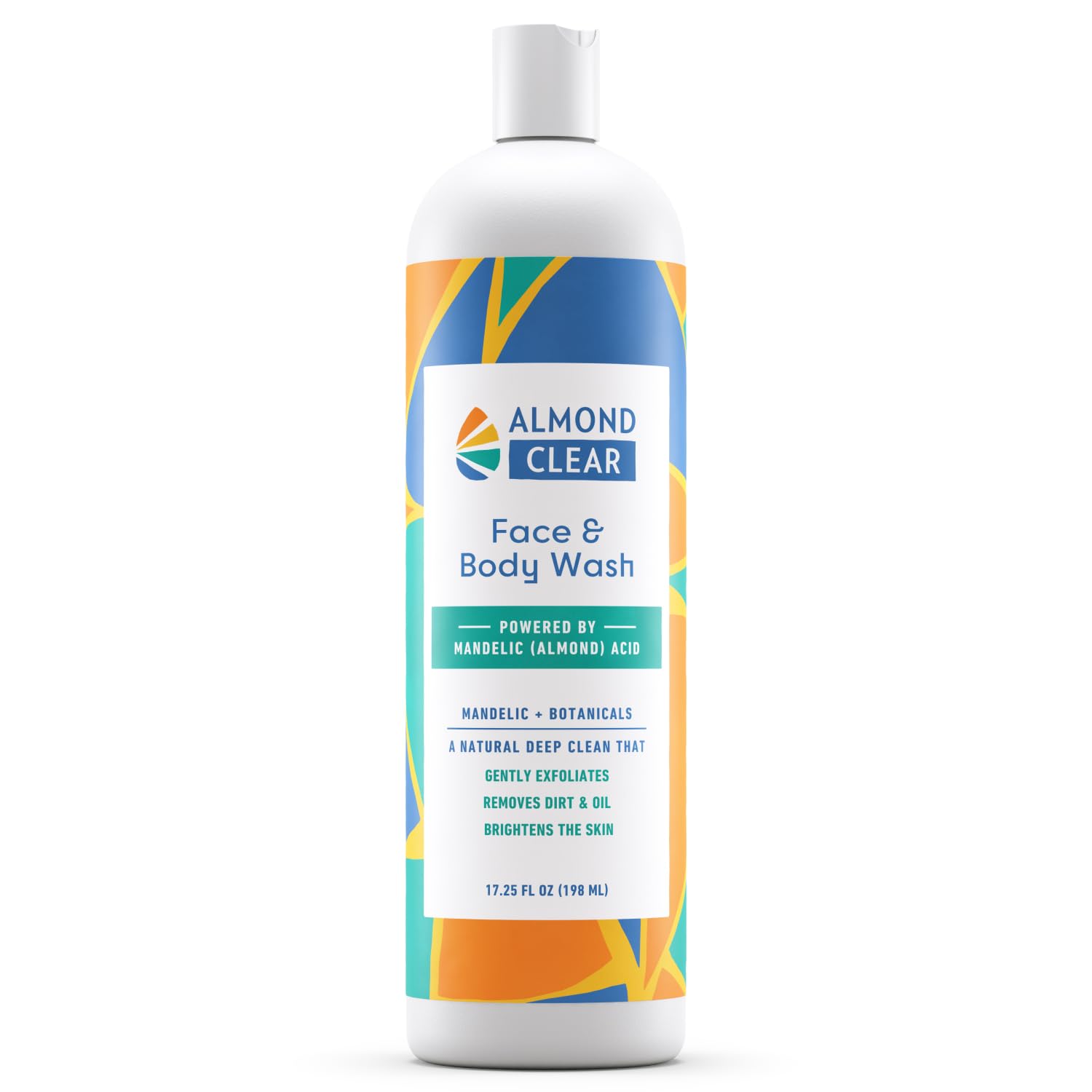 Face &amp; Body Wash | Skin Care for Acne and Folliculitis-Prone Skin - Gentle Acne Face &amp; Body Wash, Exfoliating Cleanser with Mandelic Acid | 17.25 oz