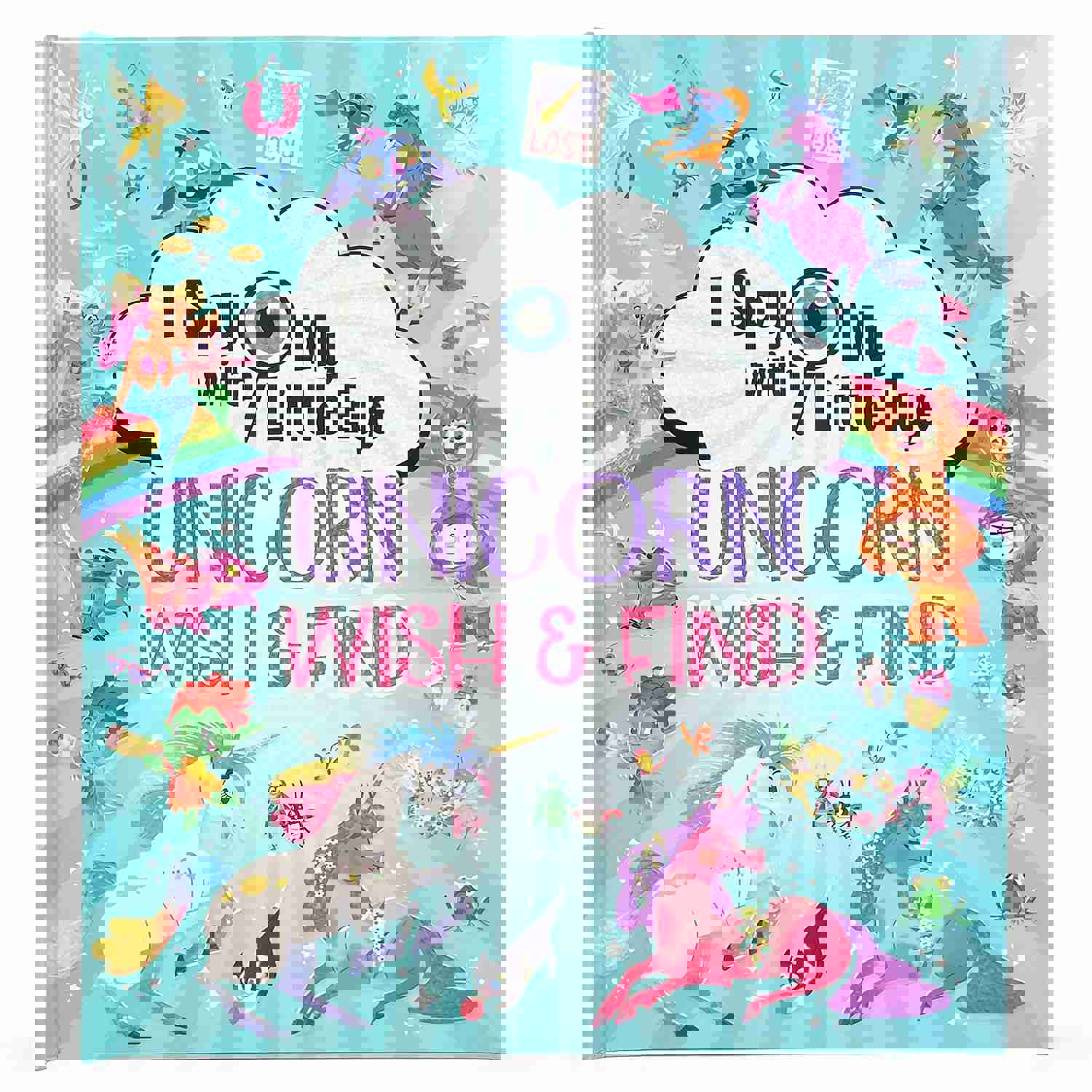 I Spy With My Little Eye Unicorn Wish & Find - Kids Search, Find, and Seek Activity Book, Ages 3, 4, 5, 6+