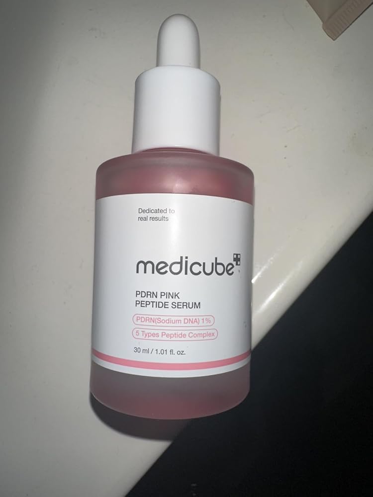 medicube Salmon DNA PDRN Pink Peptide Serum, Pink glow serum, Peptide, Niacinamide, Hydrating & Moisturizing & Firming, Uneven Skin Tone, Korean Skincare | 1.01 fl.oz. (1.01 fl.oz., Salmon DNA PDRN)