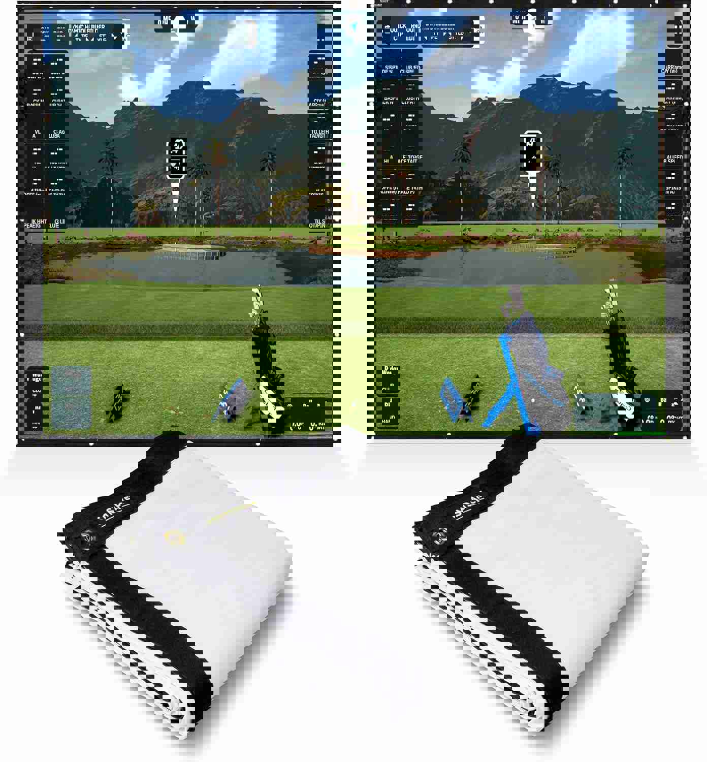Elite Impact Screen - Premium Projector Screen for Golf Simulator for Home, Single-Layer Construction, Durable Golf Impact Screen, Reinforced Stitching, 4 x 3 metres