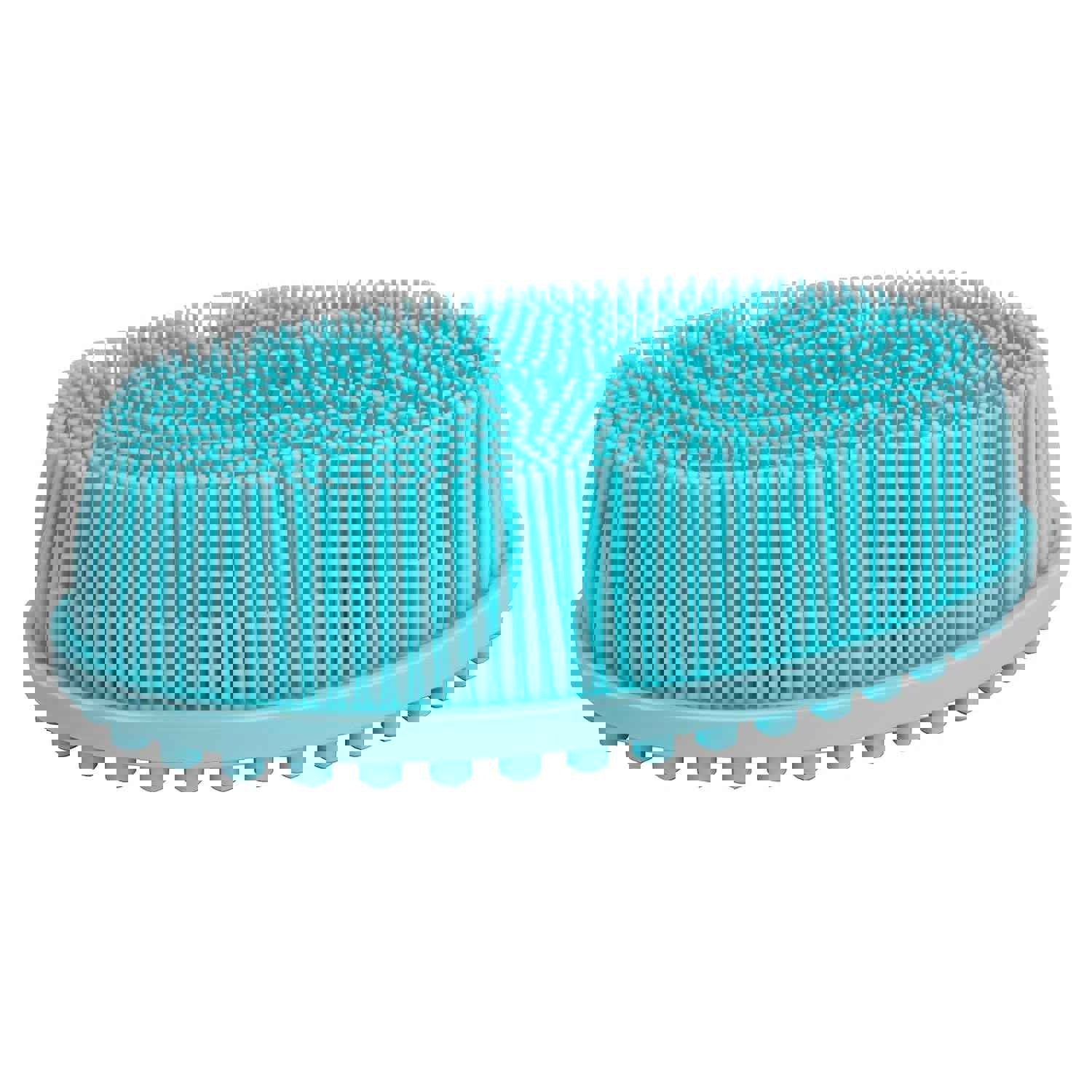 DNC Exfoliating Silicone Body Scrubber Shower Bath Body Brush Easy to Clean, Lathers Well, Eco Friendly, Long Lasting (Blue