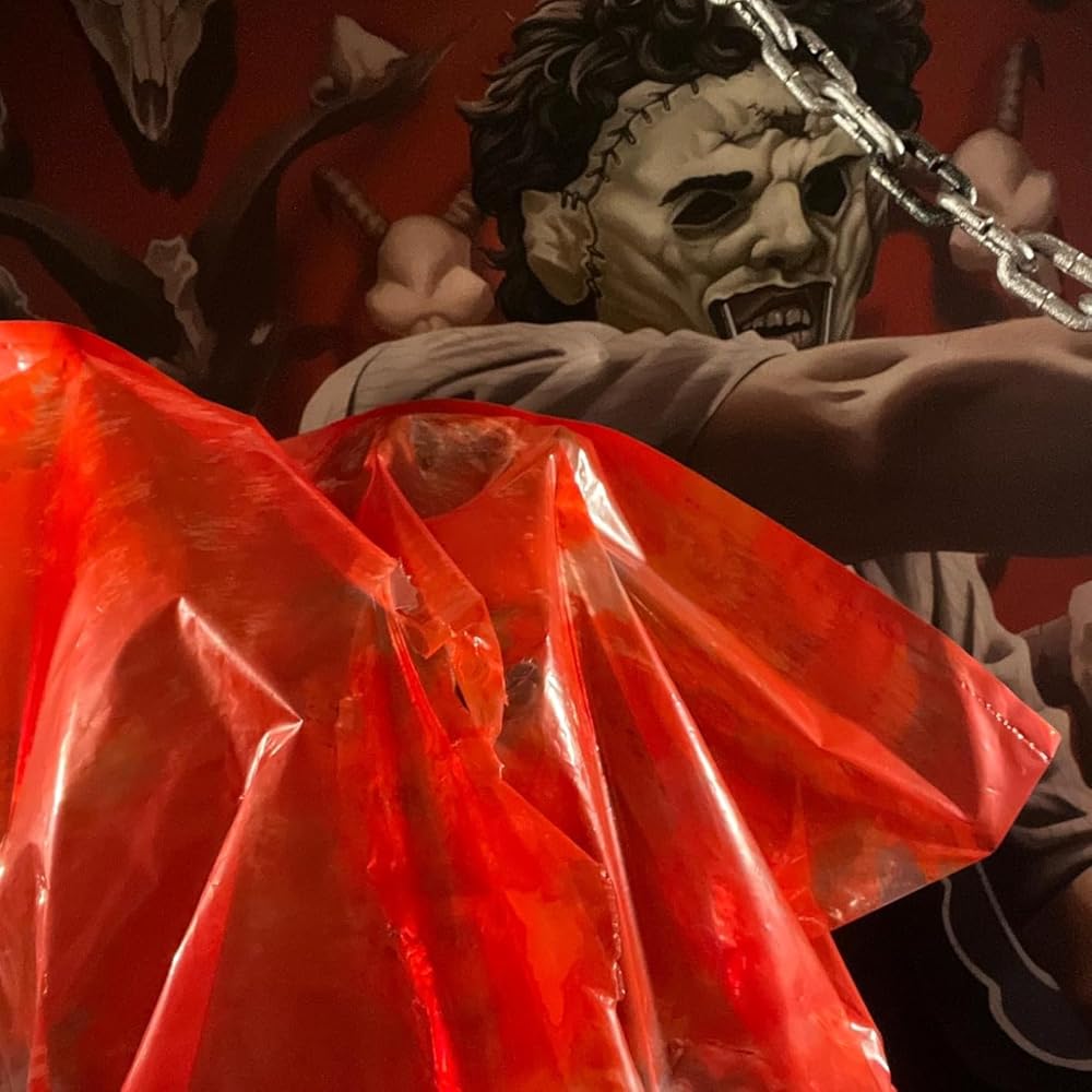 Woanger 4 Pcs Halloween Bloody Body Bag Scary Bloody Bag Decor for Body Creepy Halloween Decorations Props Indoor Outdoor Scary Prop for Haunted House Tree Hanging Decoration Party Favor, 63 Inches