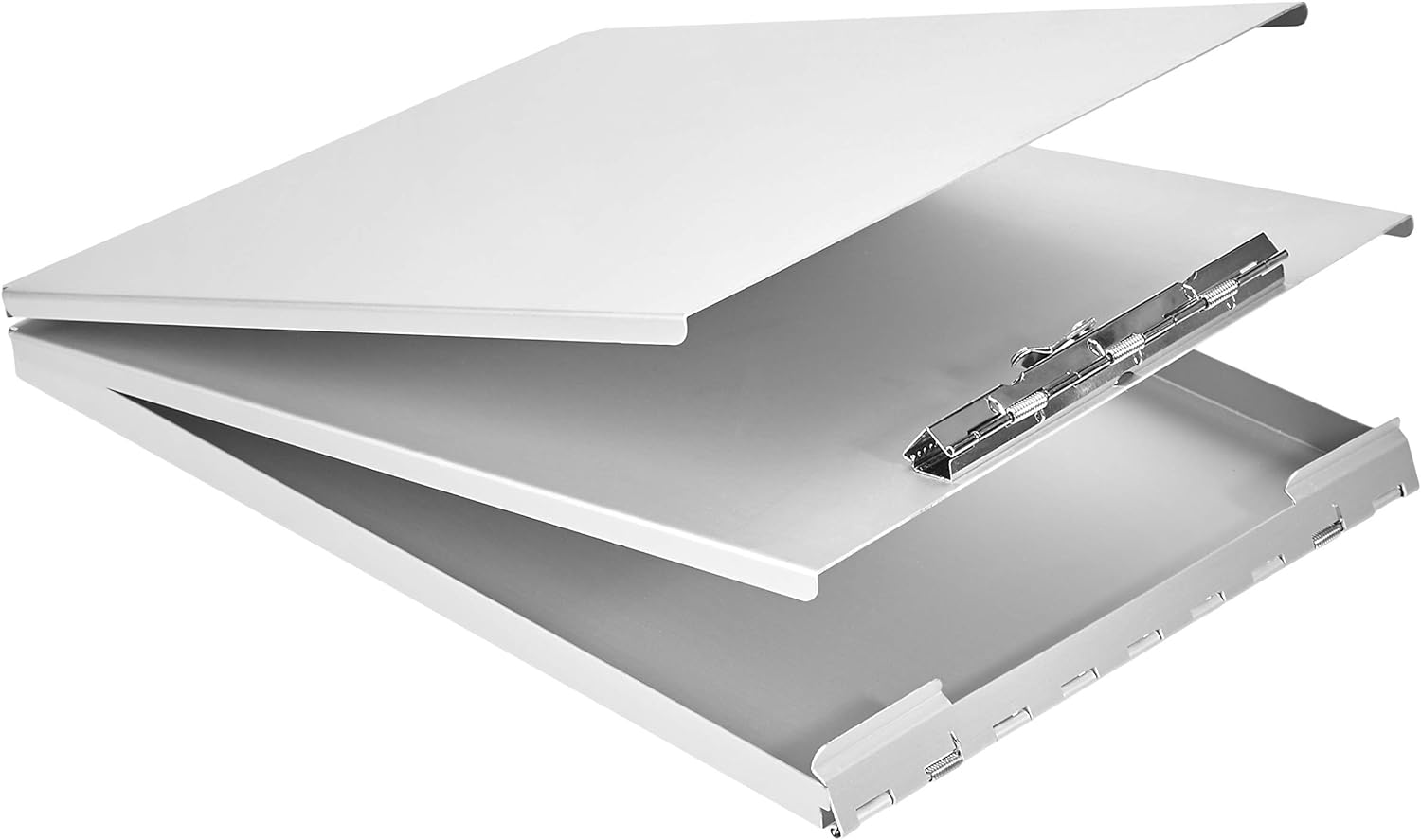 Amazon Basics Aluminum Storage Clipboard, 12.5" x 9", Form Holder, Silver