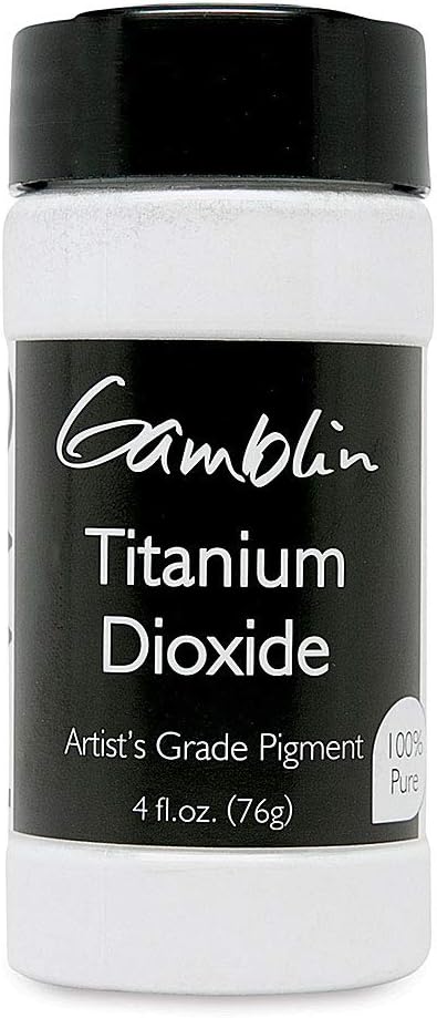 Gamblin Dry Pigment Color: Titanium Dioxide, Size: 4 fl. oz.