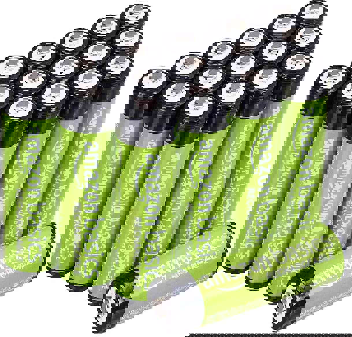 Amazon Basics Rechargeable AA Batteries, 16-Count, 2000 mAh, NiMH, Recharge up to 1000x Times, Pre-Charged