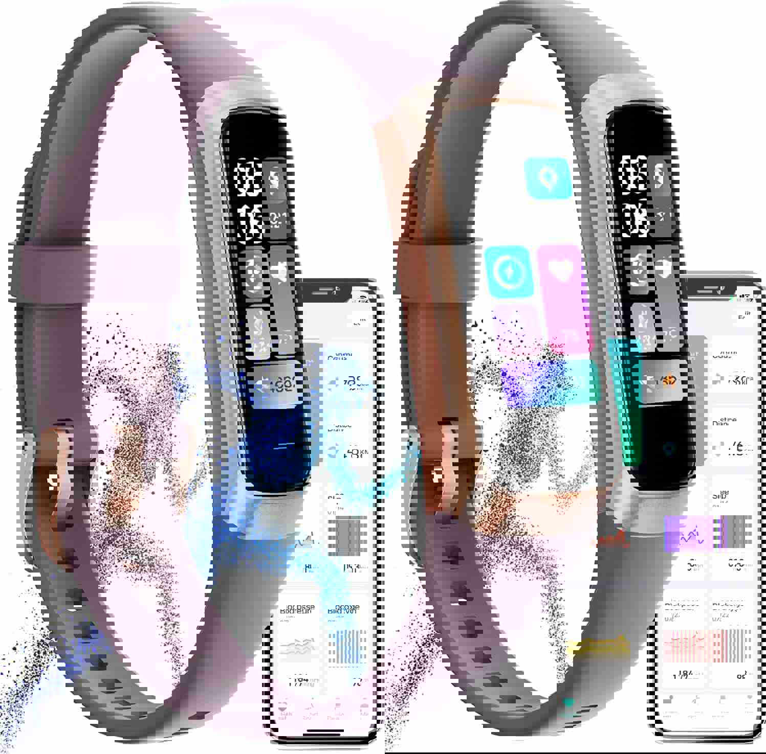 Fitness Tracker,2025 Smart Watch with Blood Pressure Heart Rate &amp;amp; Sleep Monitor IP67 Waterproof Step Calorie Counter Pedometer Fitness Activity Watch Health Watch for Android iOS Phone Men Women