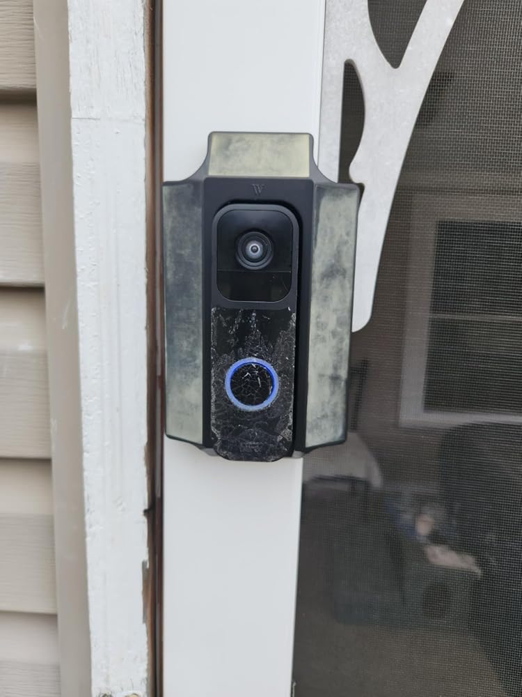 Wasserstein Solar Charger and Mount - Compatible with Blink Video Doorbell - Solar Power for your Blink Video Doorbell (Black)