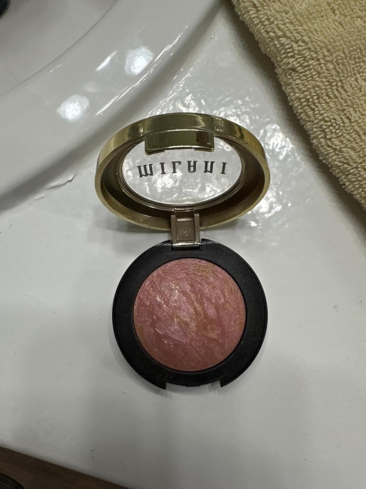 Milani Baked Blush - Dolce Pink (0.12 Ounce) Cruelty-Free Powder Blush - Shape, Contour & Highlight Face for a Shimmery or Matte Finish
