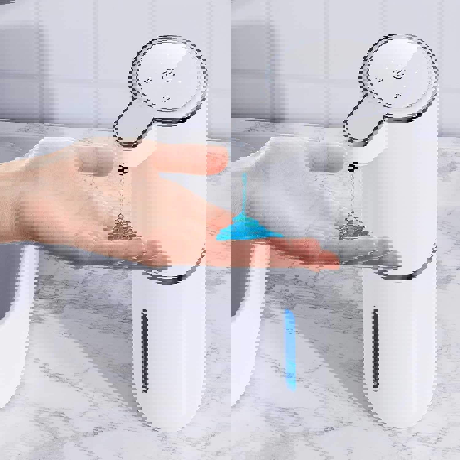 Amyzavls Automatic Liquid Soap Dispenser,380ml Wall Mount Touchless 4 Gear Adjustable Electric Liquid Soap Dispenser,USB Rechargeable with Infrared Motion Sensor for Bathroom,Kitchen,Office