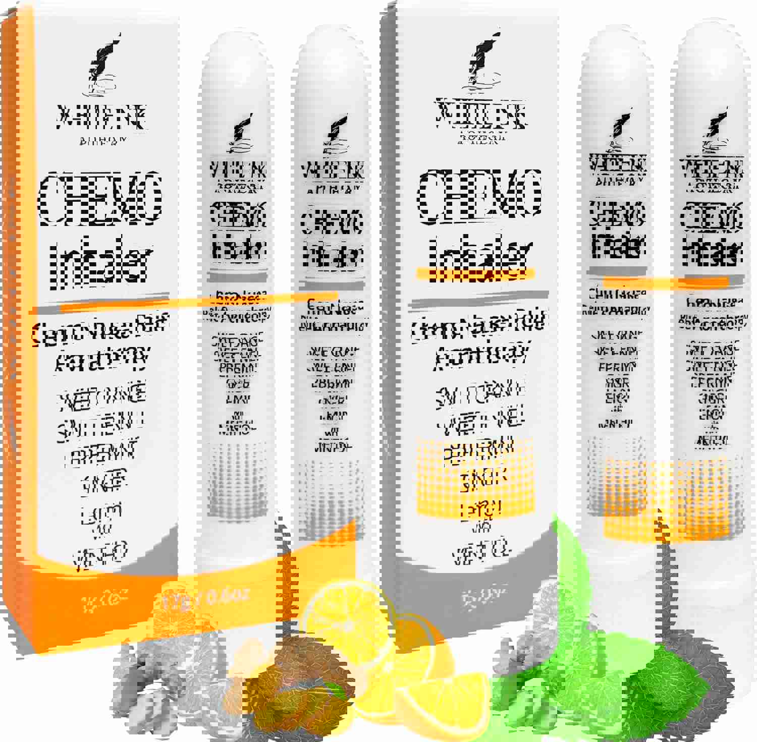 Chemo Side Effect Relief! Aromatherapy Nausea Essential Oil Nasal Inhaler!