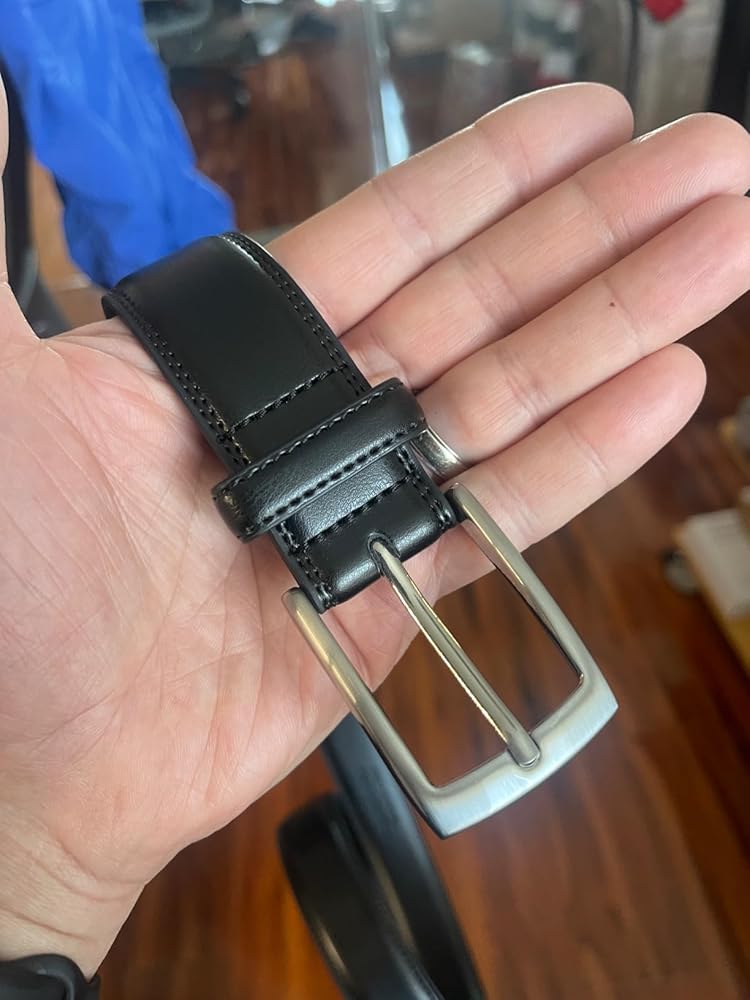 MILORDE Men&#39;s Genuine Leather Dress Belt, Handmade, 100% Cow Leather, Fashion &amp; Classic Designs for Work Business and Casual