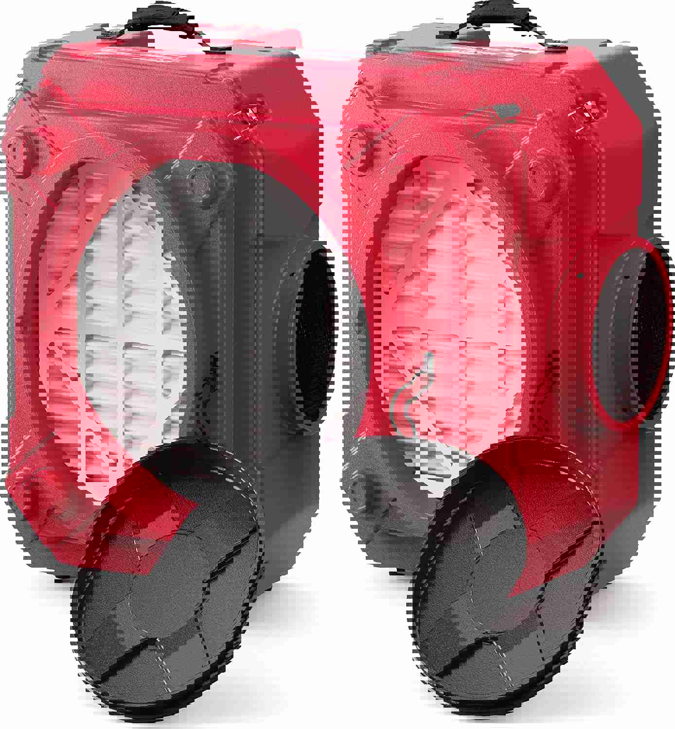 ALORAIR Air Scrubber with 3 Stage Filtration, Stackable Negative Air Machine for Industrial and Commercial Use, Heavy Duty Air Cleaner with MERV-10 Filter, HEPA/Activated carbon Filter, Red