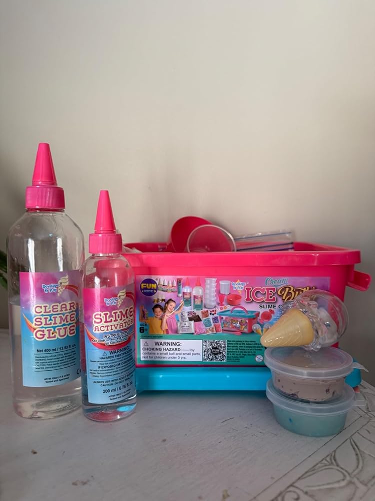 Gift Butter Slime Kit for Girls 10-12, FunKidz Ice Cream Soft Slime Making Kit Ages 8-12 Kids Slime Toys Ideal Birthday Party Present
