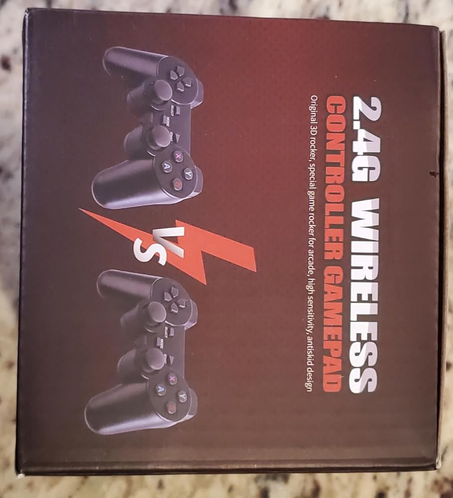 Retro Game Console, 24500+ Games Built-in, Wireless Retro Game Console, 9 Emulators, 4K HDMI Output, Dual 2.4GHz Wireless Game, Plug and Play Video Games, Black(64G)