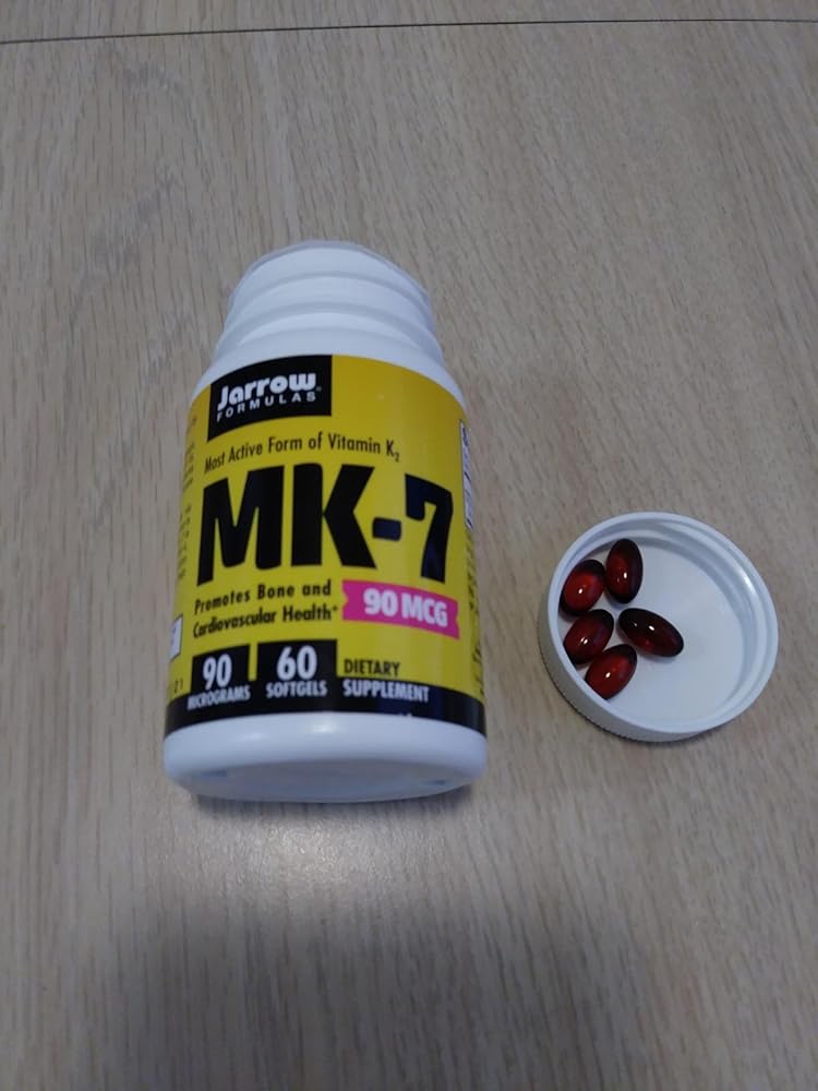 Jarrow Formulas MK-7 90 mcg - Bioactive Form of Vitamin K2 - 120 Servings (Softgels) - For Bone &amp; Cardiovascular Health - Vitamin K2 MK-7 Dietary Supplement - K2 Vitamin Supplement MK-7 - Gluten Free