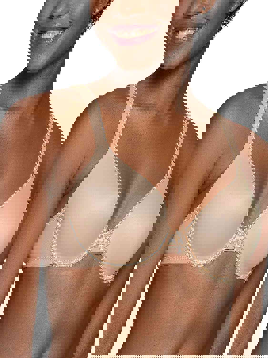 Vanity Fair Women&#39;s Bra with 2-Way Convertible Straps, Body Caress Full Coverage, Lightly Lined Cups up to DD