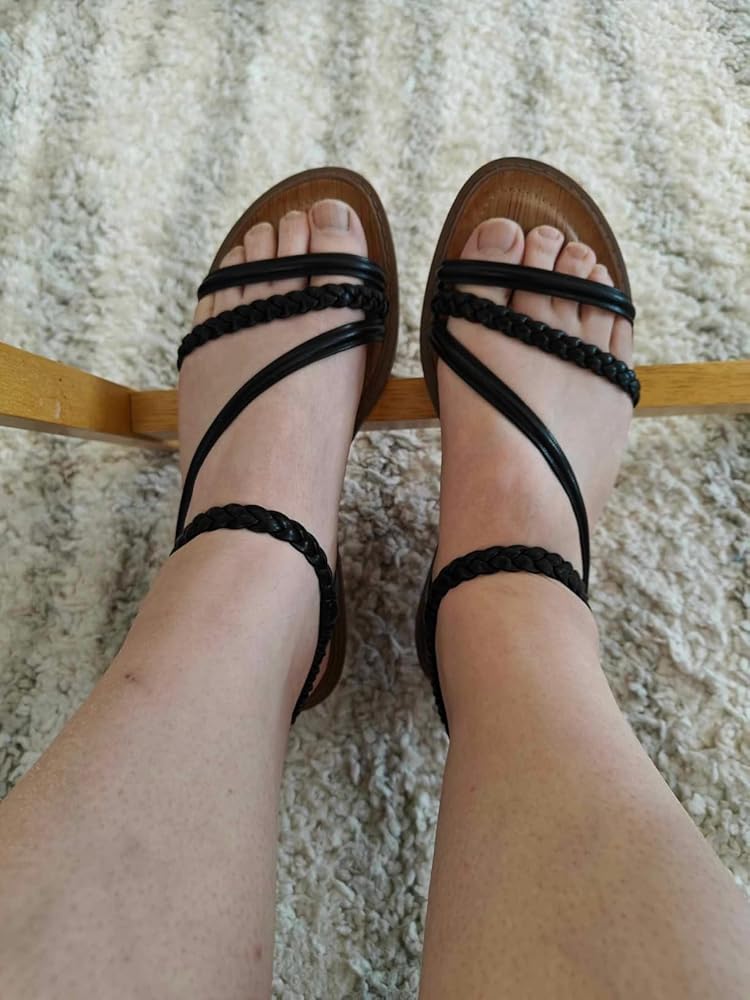 Alicegana Womens Sandals Dressy Summer - Comfortable Gladiator Sandals for Women 2025 Beach Walking Wedding Flat Shoes