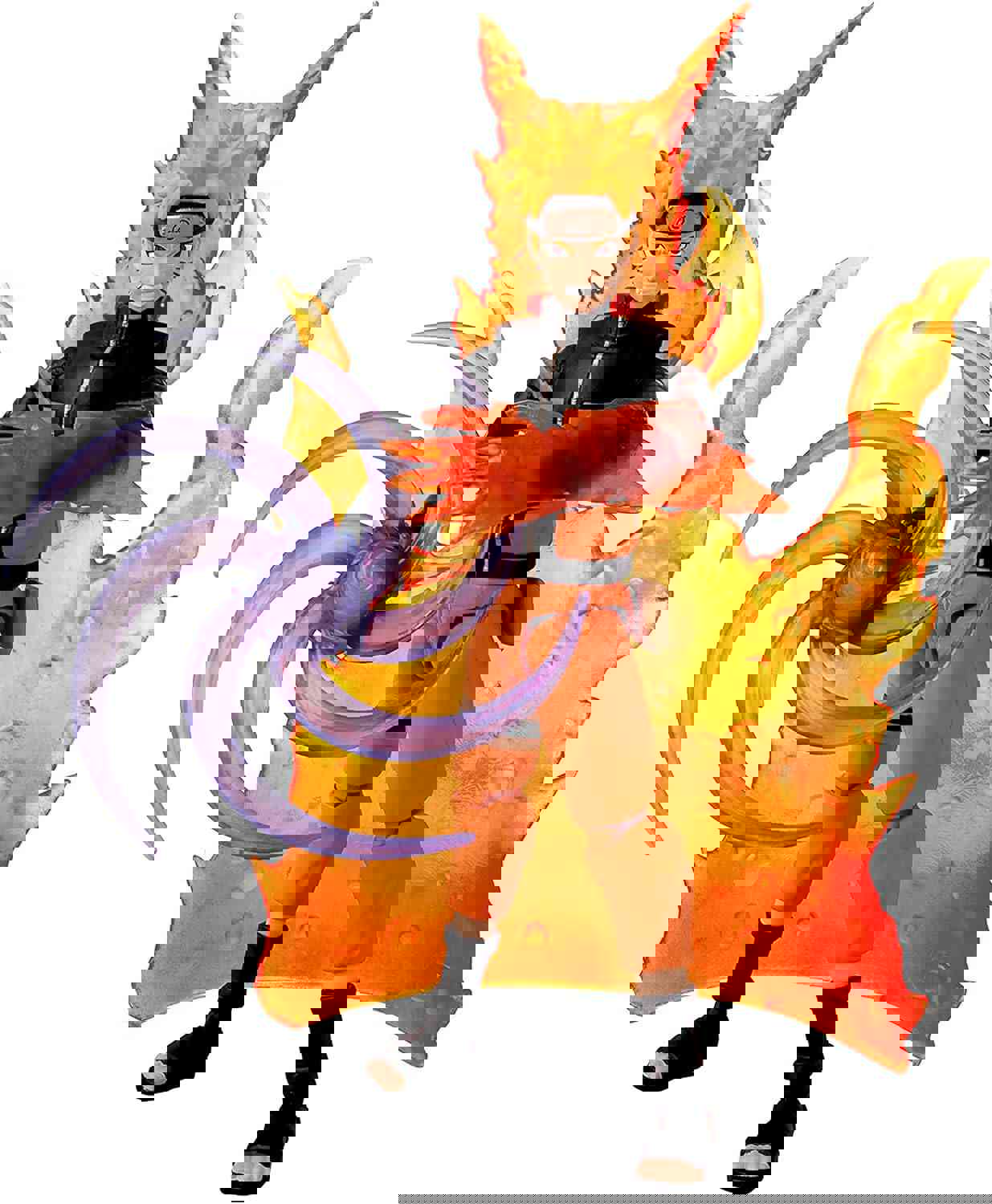 BANDAI Anime Heroes Beyond Naruto Series Naruto Uzumaki Action Figure, 17cm Naruto Figure With Extra Hands And Accessories, Naruto Shippuden Anime Figure, Action Figures For Boys And Girls