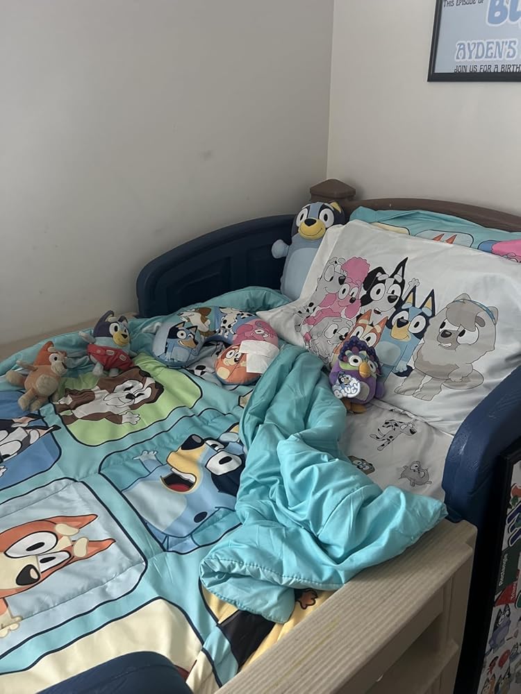 Sunny Side Up Disney The Little Mermaid Full Comforter Set - 7 Piece Kids Bedding Includes Comforter, Sheets &amp;amp; Pillow Cover - Super Soft Ariel Microfiber Bed Set