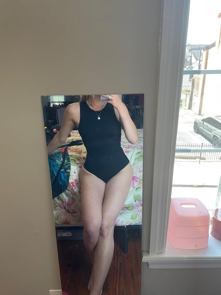 BRABIC Bodysuits for Women Shapewear Tummy Control Seamless Body Shaper Crew Neck Sleeveless Tank Top Bodysuit