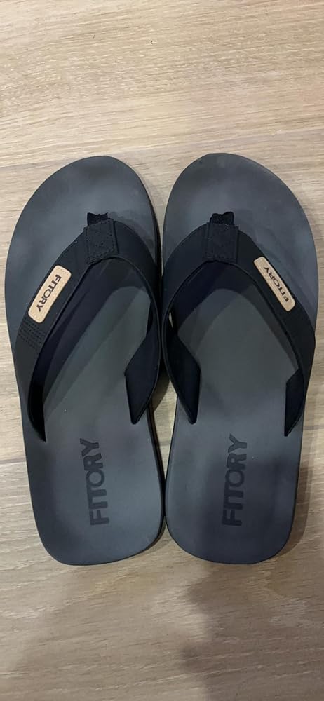 FITORY Men&#39;s Flip-Flops, Thongs Sandals Comfort Slippers for Beach