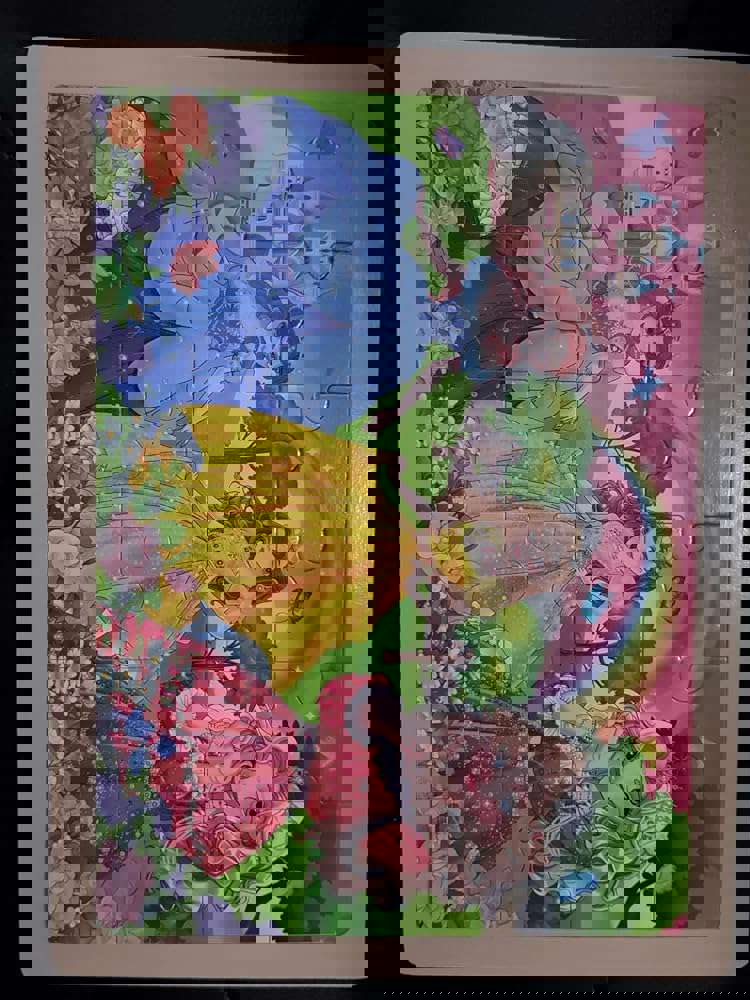 Puzzles for Kids Ages 4-6, Large 24 PCs Unicorn Mermaid Princess, Wooden Jigsaw Puzzles for Toddlers, Preschool Educational Puzzles Toys Gifts for Girls 3 4 5 6 Years Old.