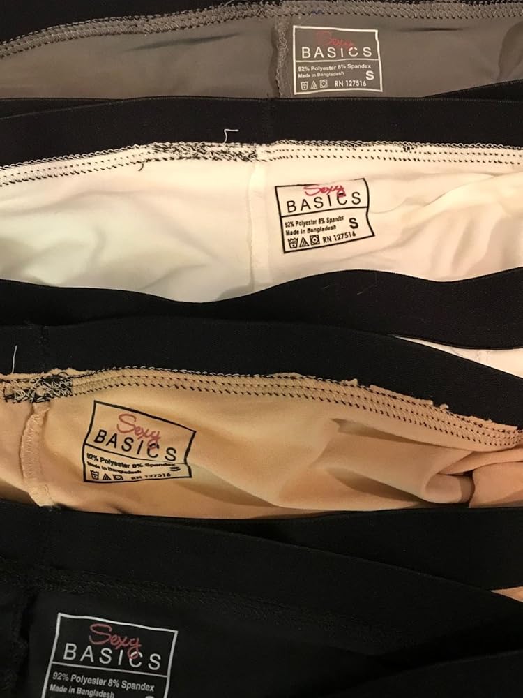 Sexy Basics Women&#39;s 6 Pack Modern Active Buttery Soft Boy Short Boxer Brief Panties