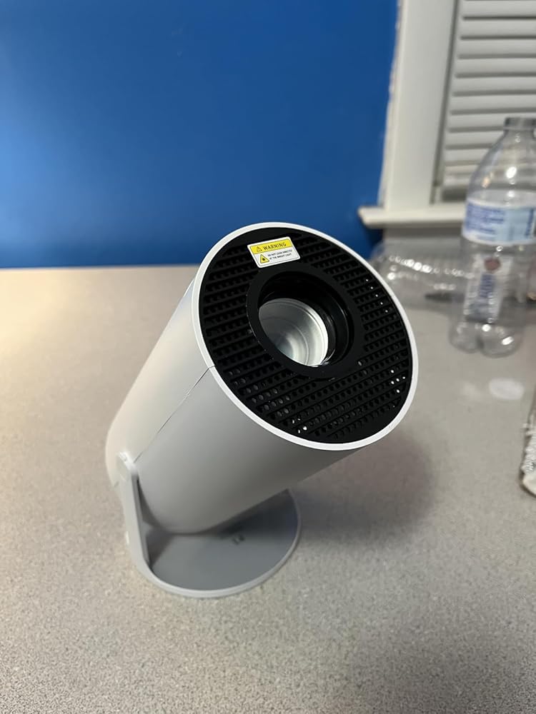 Mini Projector with WIFI 6 and Bluetooth, 4K 1080P Support Portable Projector 180° Rotatable 130&amp;#39;&amp;#39; Screen Movie Projector Auto Keystone Compatible for Laptop, PC, Smartphone (White)