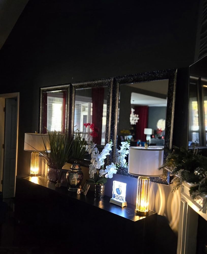 QiMH Table Lamp for Living Room with USB A+C Ports, Gold Bedside Lamps for Bedrooms Set of 2 with Touch Control, Modern Nightstand Lamp White Lamp Shade Home Office Decor (2700K LED Bulb Included)