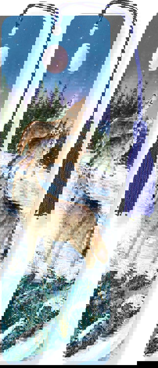 Wolves 3-D Bookmark (Lenticular Bookmark)