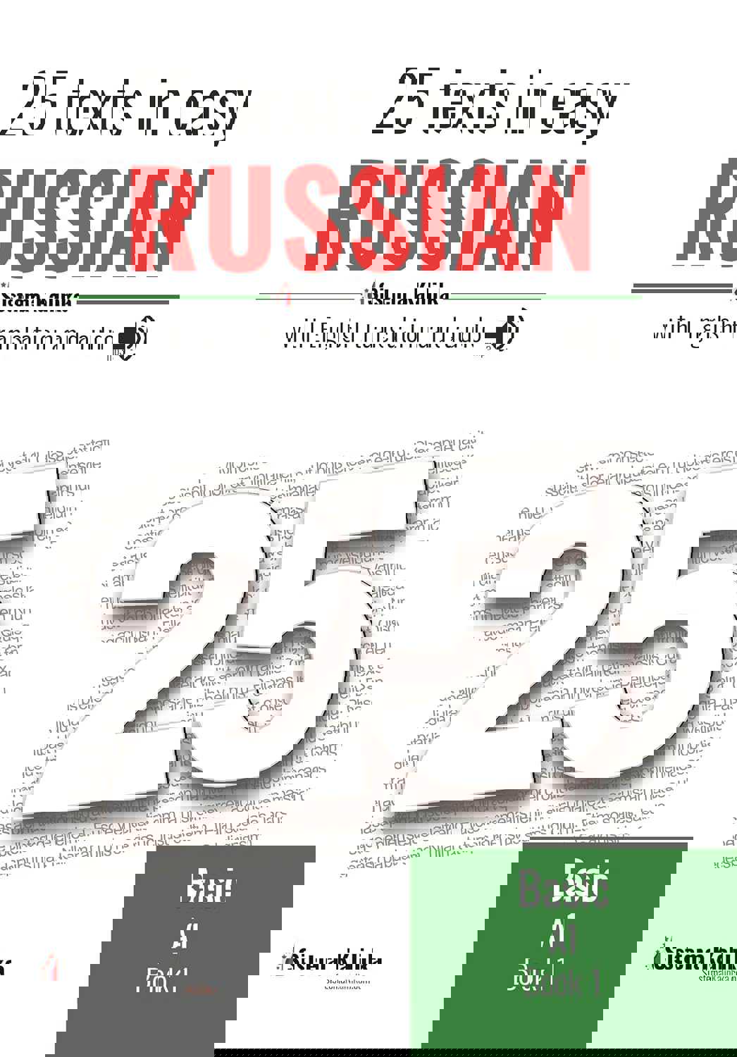 25 texts in easy Russian. Level A1. Book 1: Texts with audio for learners of Russian as a foreign language