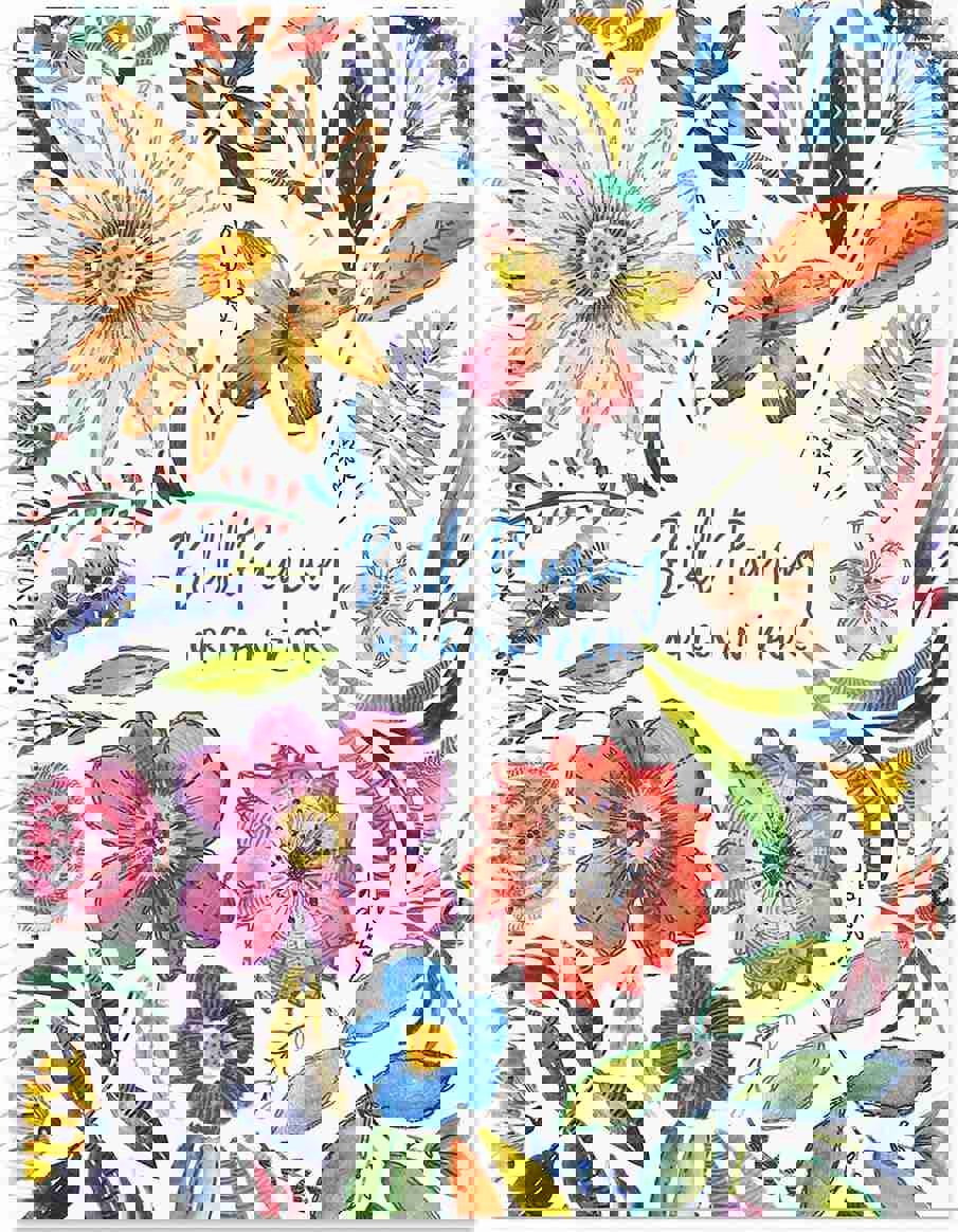 Current Embroidered Florals Bill Paying Organizer Book-9&amp;#34; x 12” Personal Account Book,Spiral Bound,14 Storage Pockets,32 Label Stickers, Monthly Finance &amp;amp; Payment Management Tracker for Home &amp;amp; Office